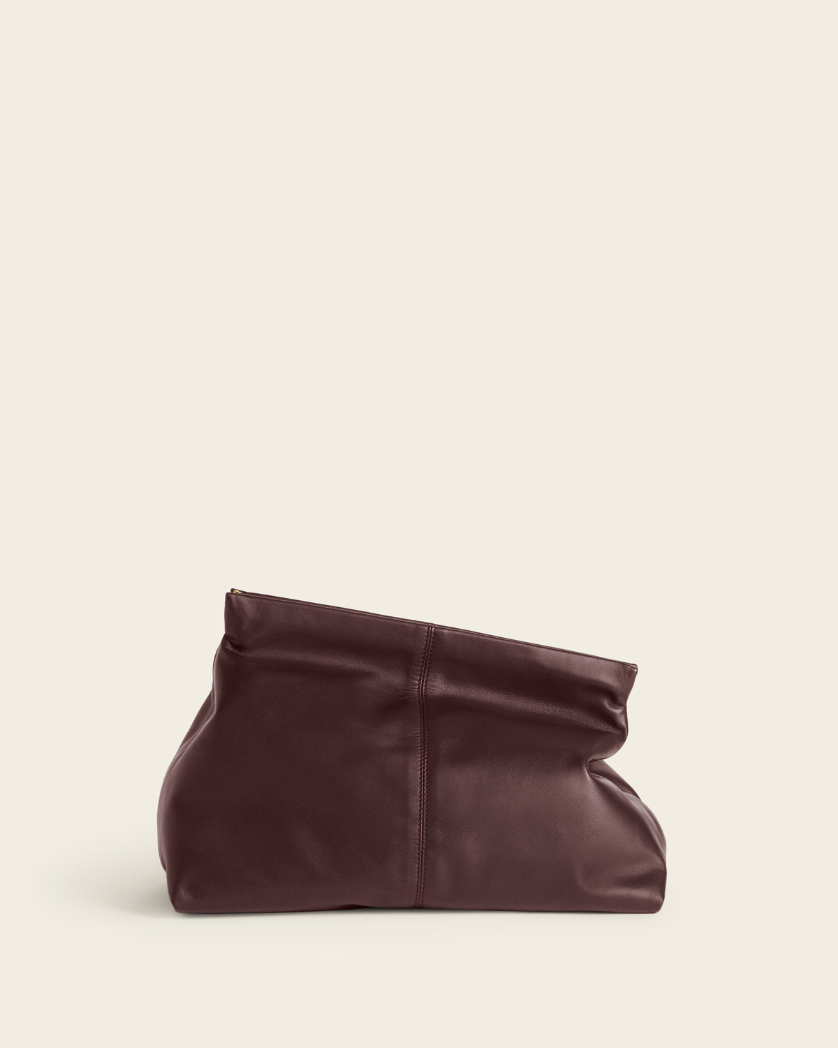 Clay Clutch Leather Burgundy