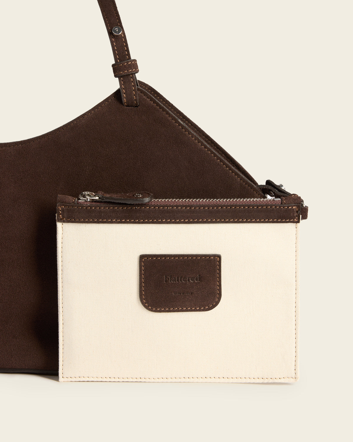 Dilba Mini Tote Bag Suede Chocolate