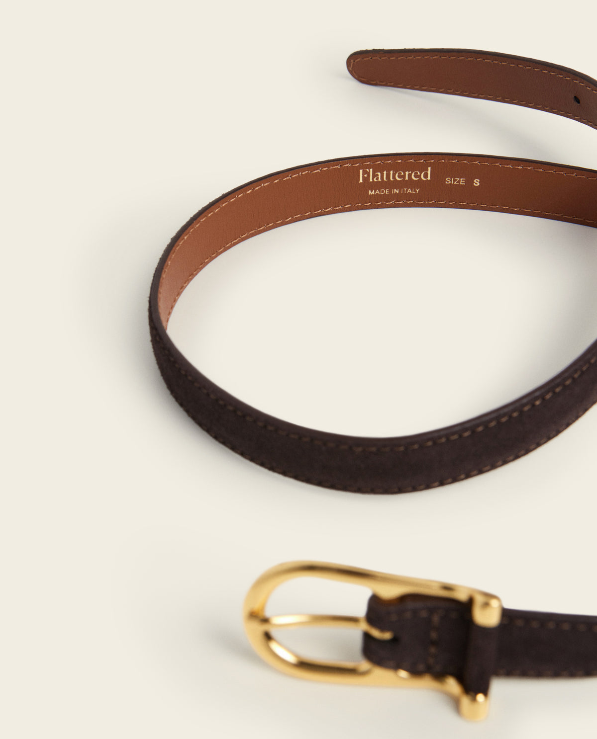 Betty Belt Suede Chocolate