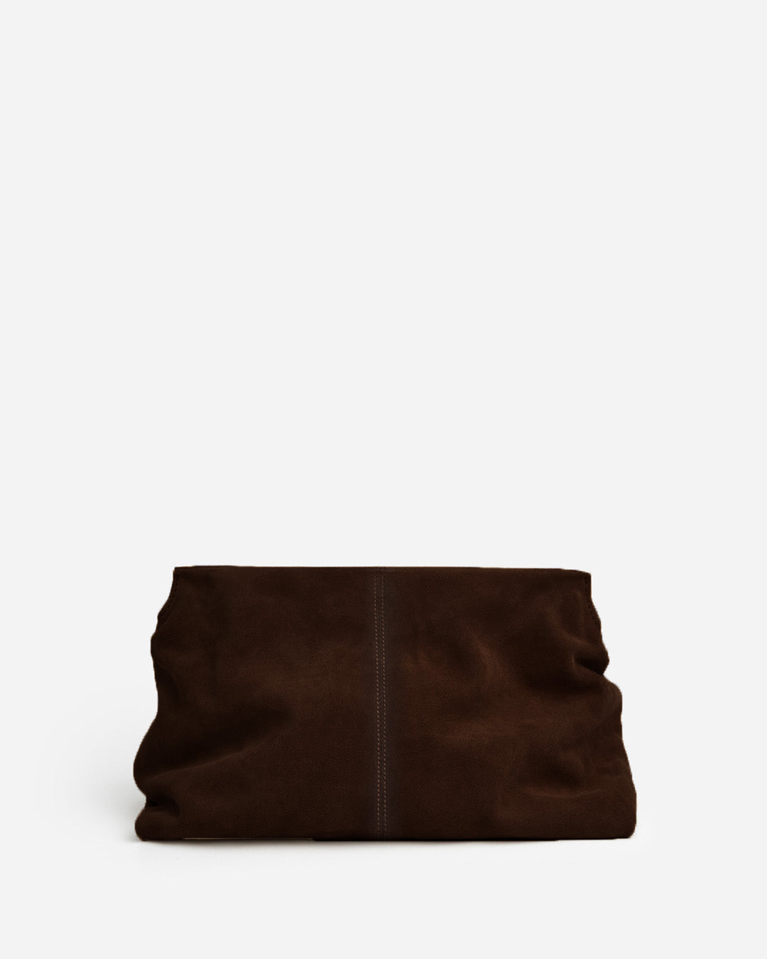 Clay Clutch Suede Chocolate