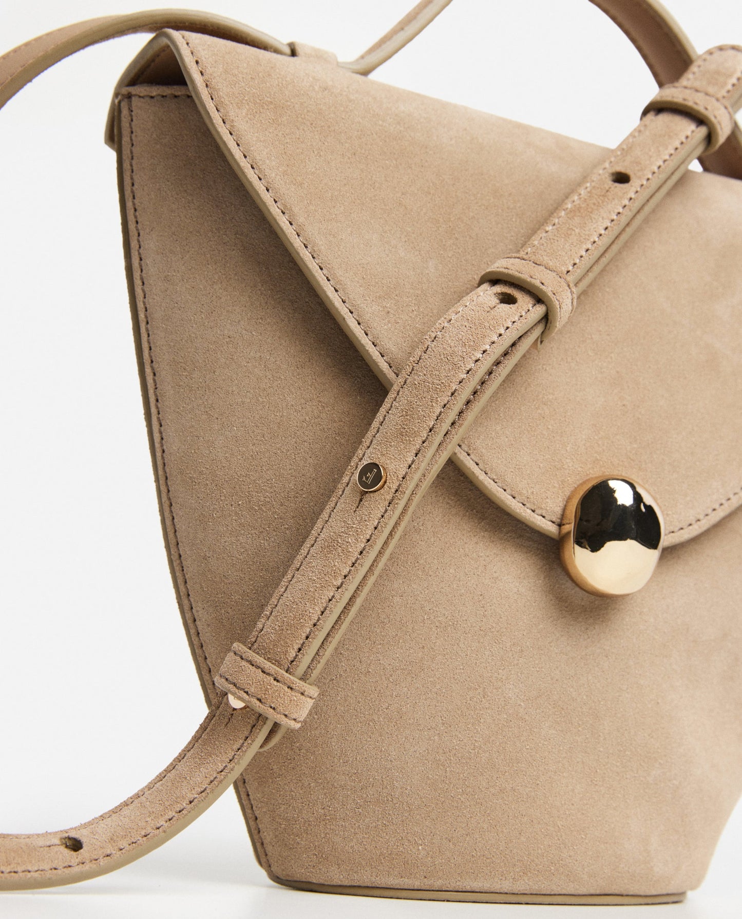 Evelina Handbag Suede Sand