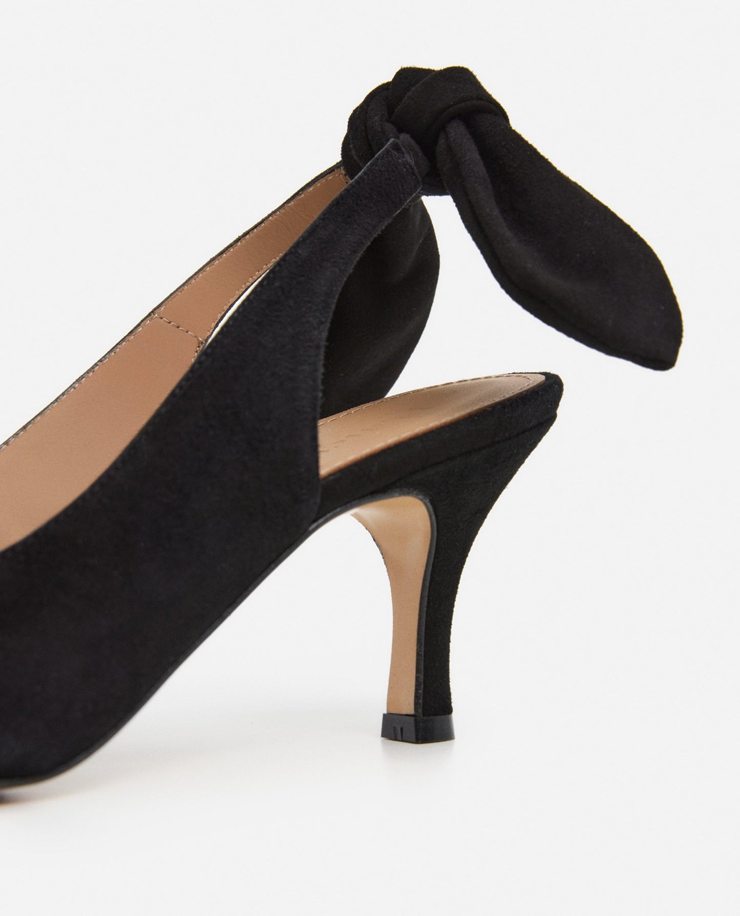 Franchesca Bow Suede Black