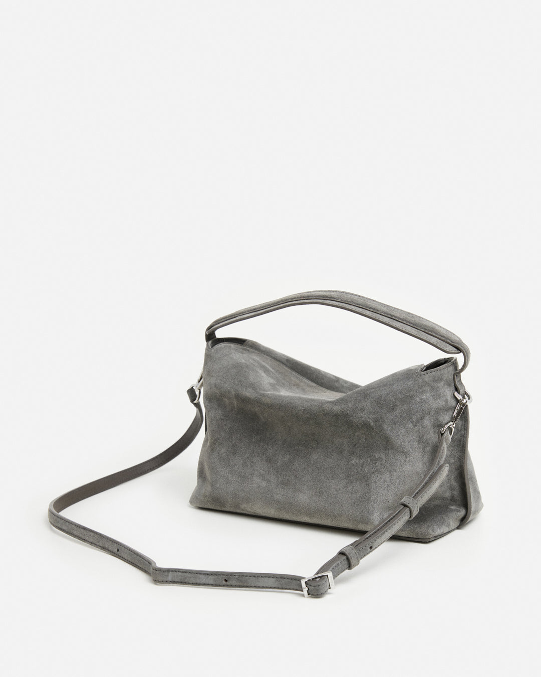 Hera Handbag Suede Grey