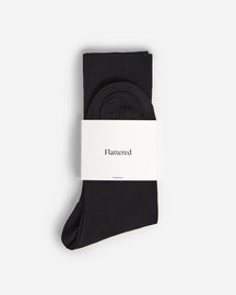 Flattered Sock Cotton Black