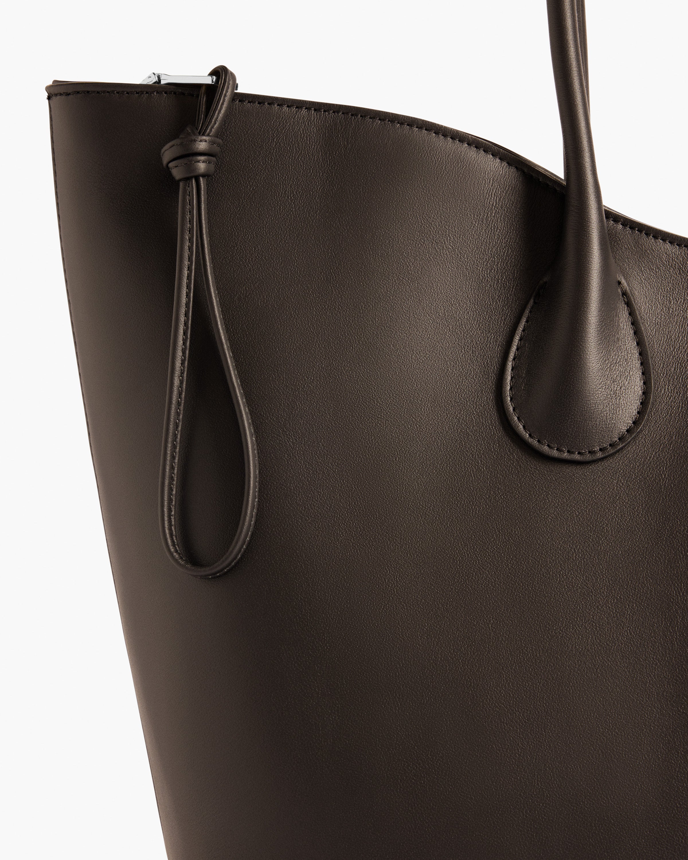 Gaia Tote Bag Leather Chocolate