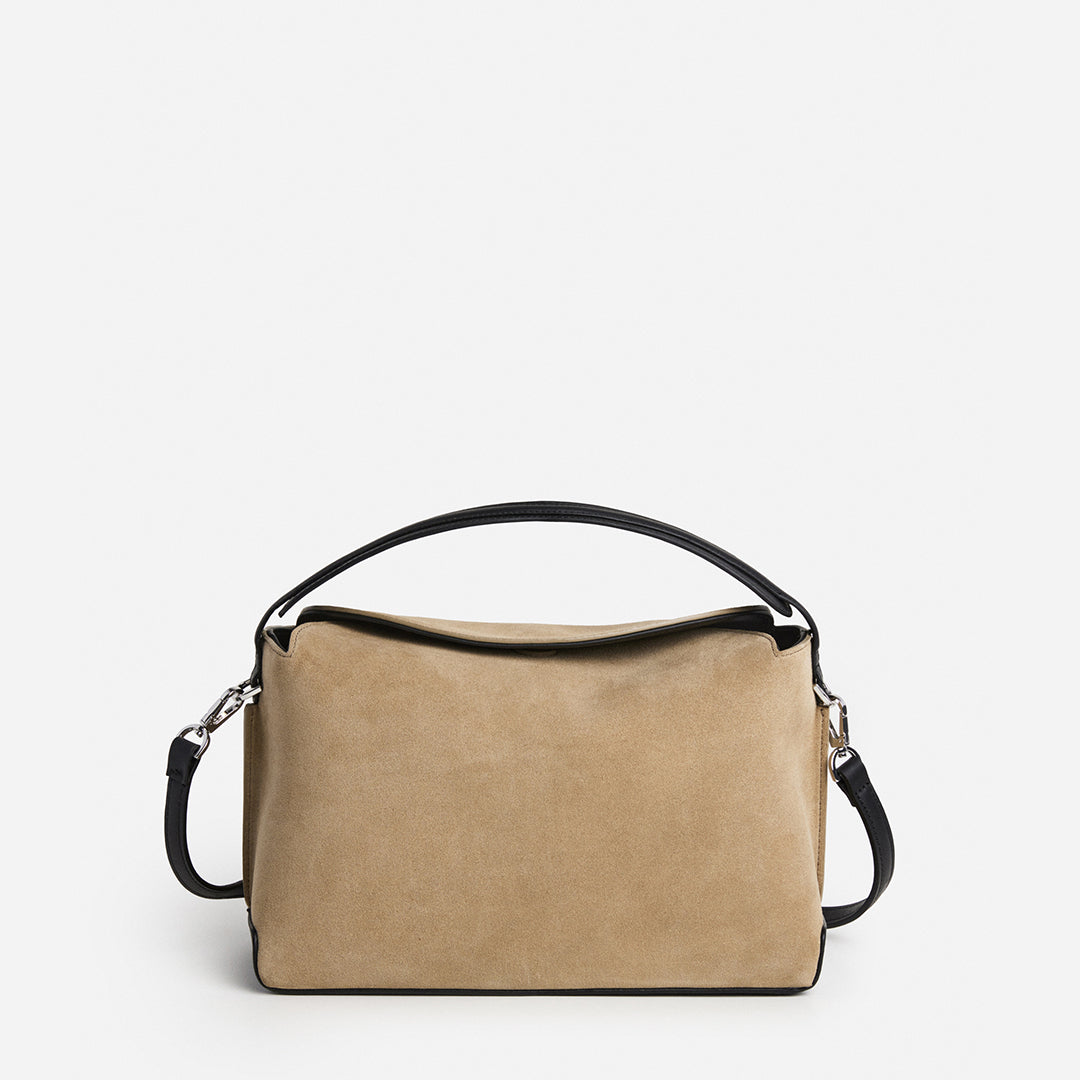 Helia Handbag Suede Sand