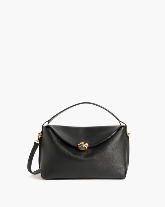 Hanna Grande Bag Grained Leather Black
