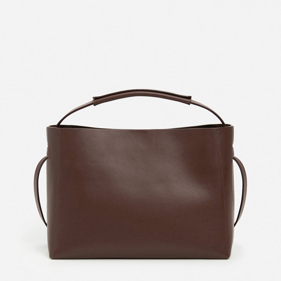 Hedda Grande Handbag Leather Chocolate