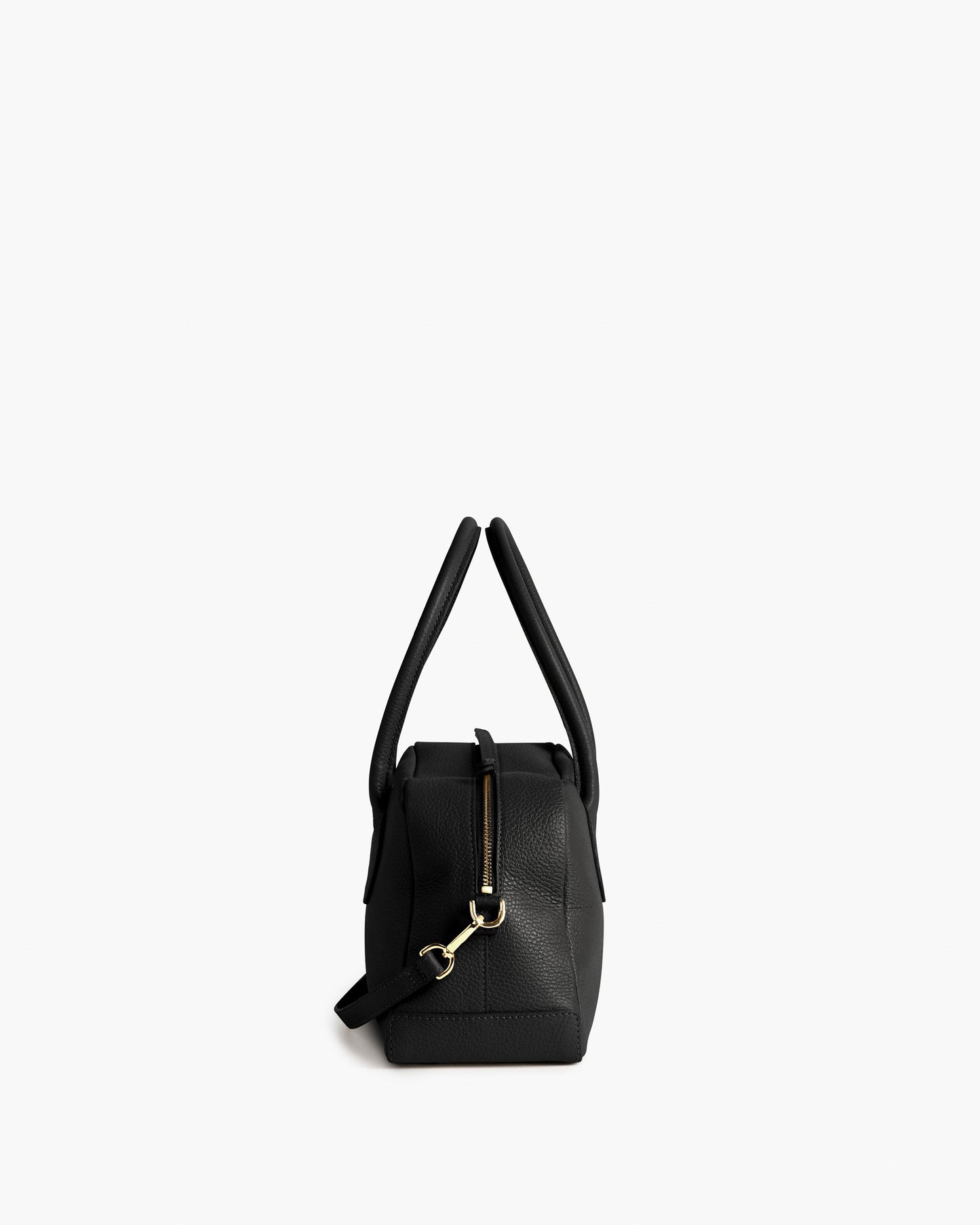 Leia Shoulder Bag Grained Leather Black